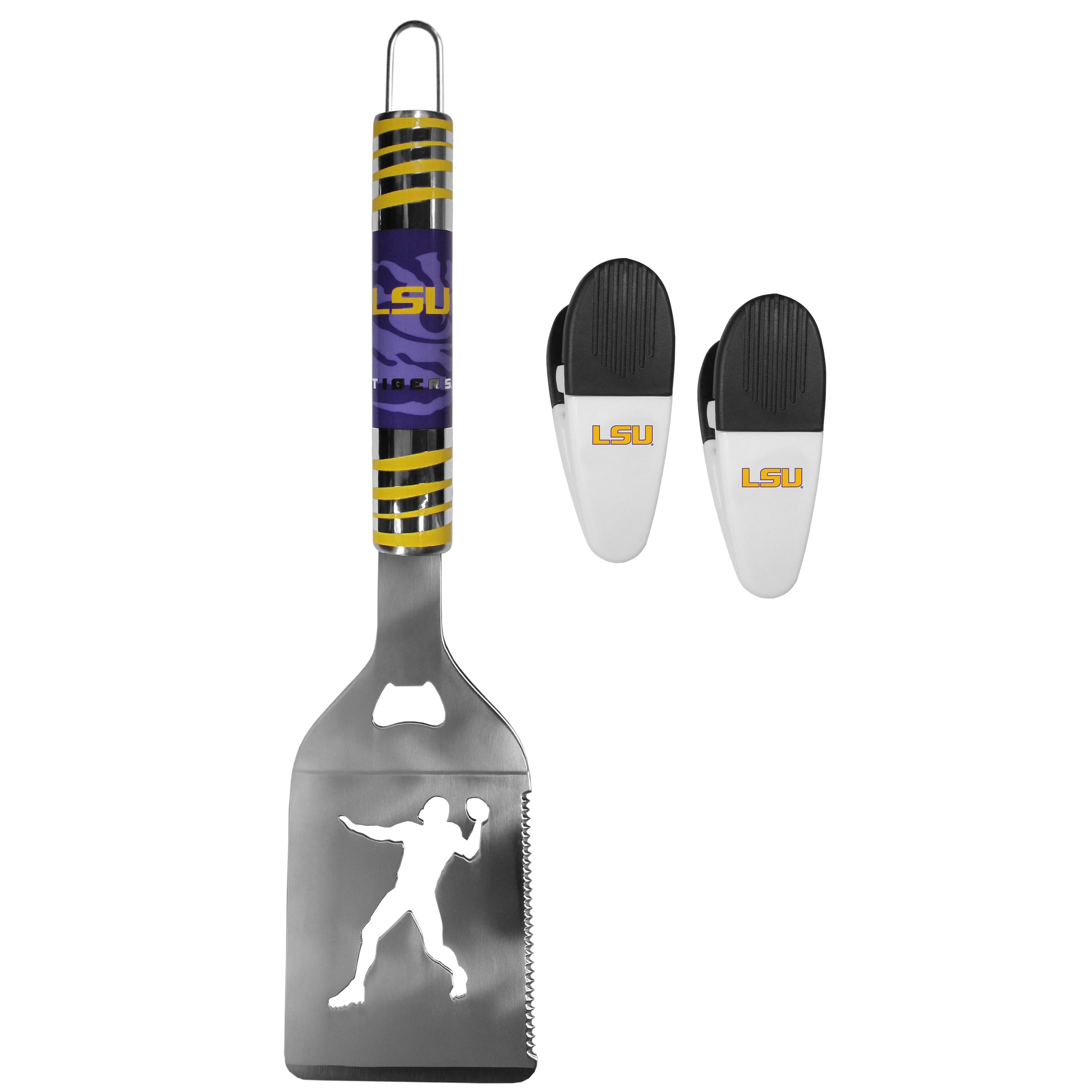 LSU Tigers Tailgater Spatula w/Chip Clips