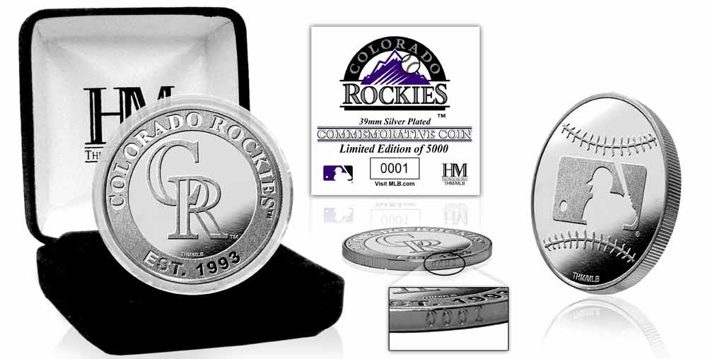 Colorado Rockies Silver Coin - Sports Collectibles, Sports Memorabilia, Sports Fan Shop, Sports Gifts