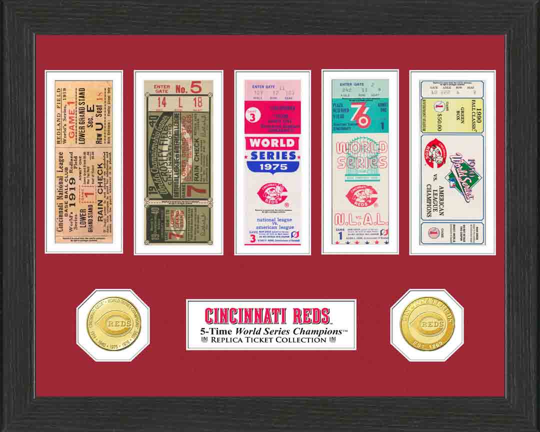 Cincinnati Reds World Series Ticket Collection - Sports Collectibles, Sports Memorabilia, Sports Fan Shop, Sports Gifts