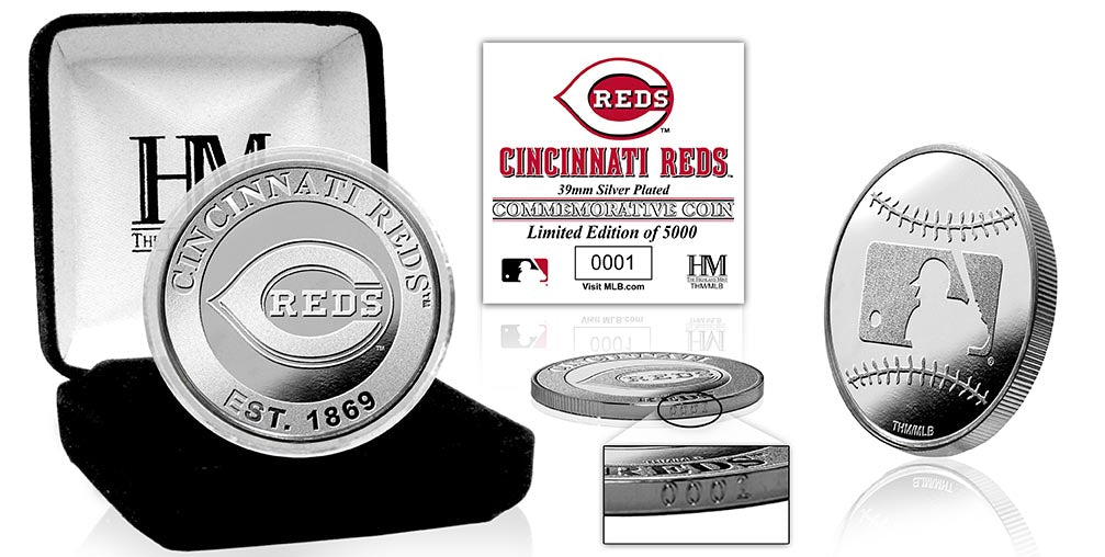 Cincinnati Reds Silver Coin - Sports Collectibles, Sports Memorabilia, Sports Fan Shop, Sports Gifts
