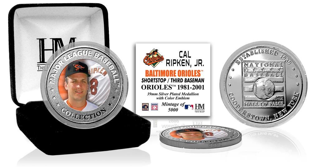Cal Ripken Jr. Baseball Hall of Fame Silver Color Coin - Sports Collectibles, Sports Memorabilia, Sports Fan Shop, Sports Gifts