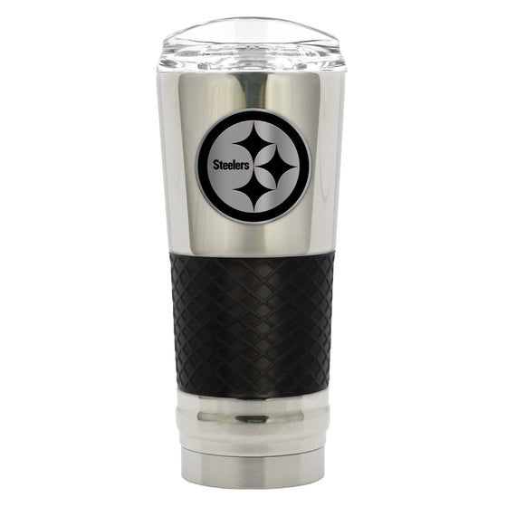 Pittsburgh Steelers 24 oz. Chrome Stealth DRAFT Tumbler - 757 Sports Collectibles