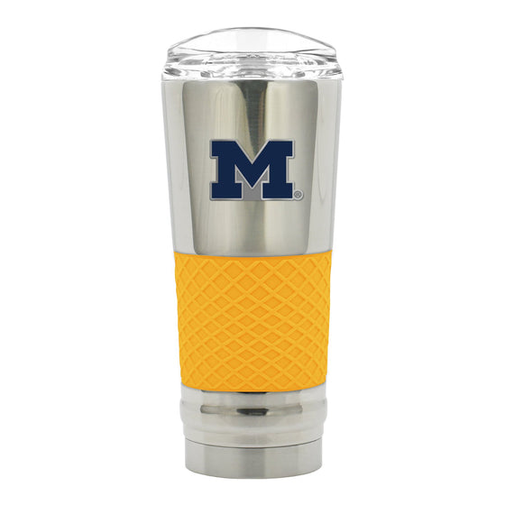 Michigan Wolverines 24 oz. Chrome DRAFT Tumbler - 757 Sports Collectibles