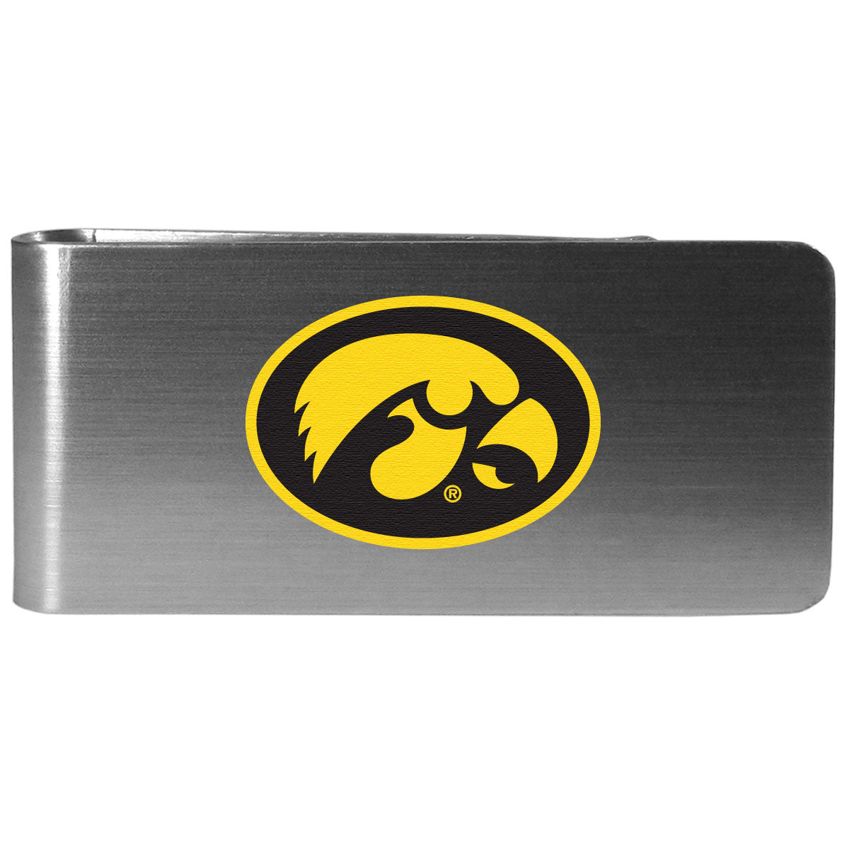 Iowa Hawkeyes Steel Money Clip, Logo