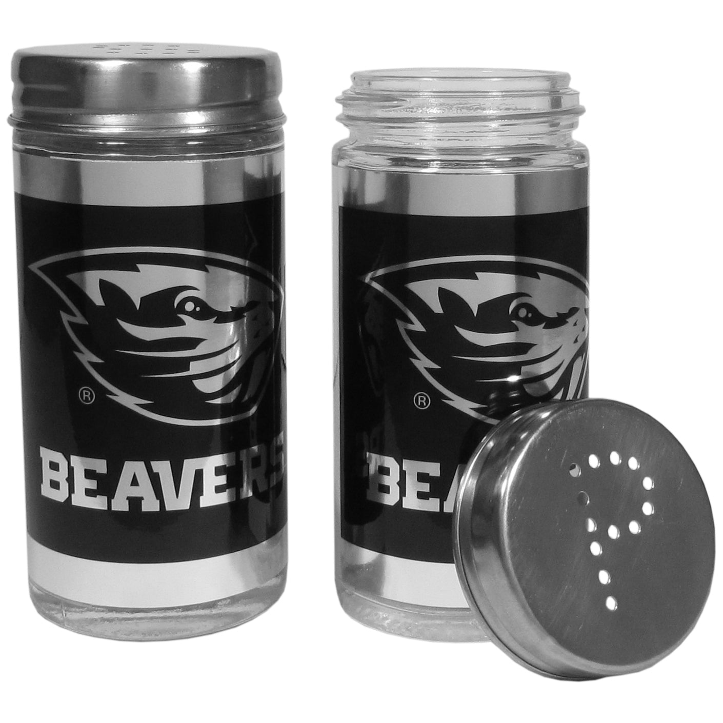 Oregon St. Beavers Black Salt & Pepper Shaker