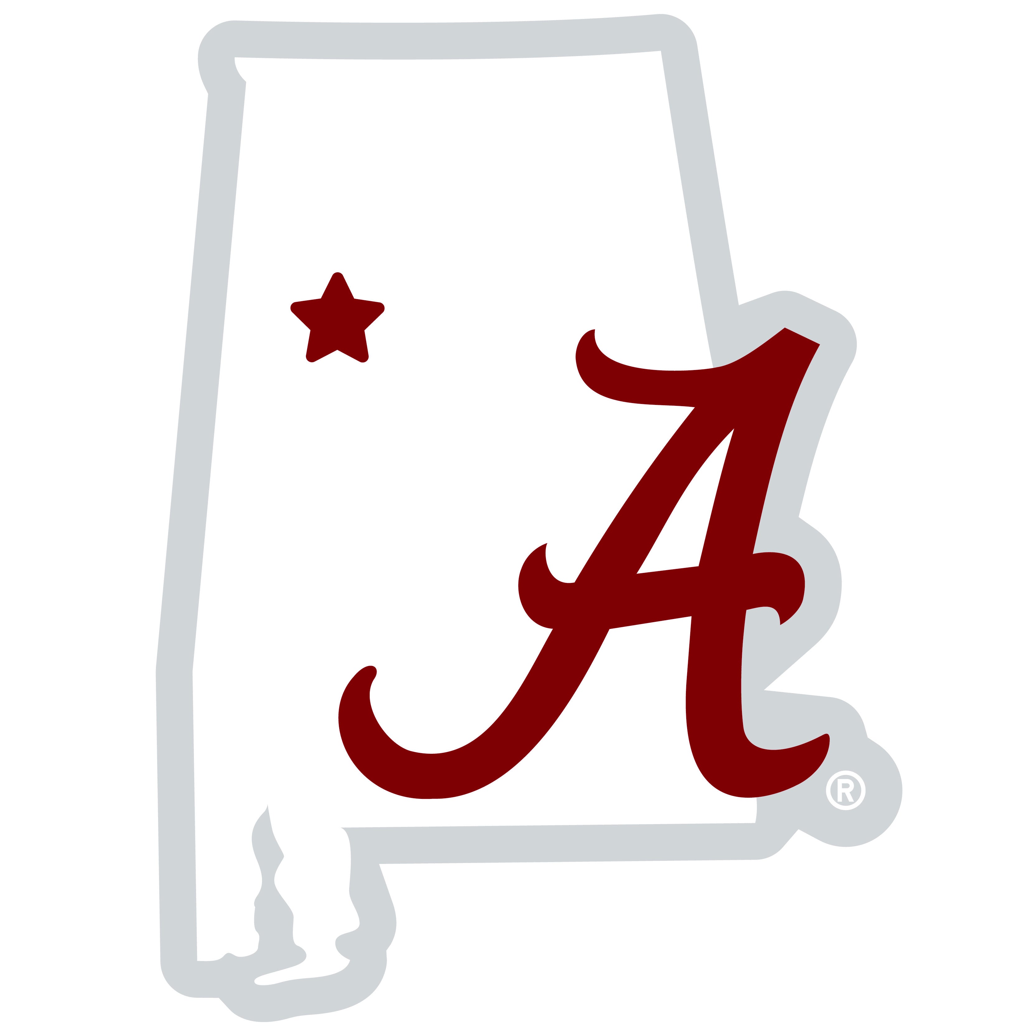 Alabama Crimson Tide Home State 11 Inch Magnet (SSKG)