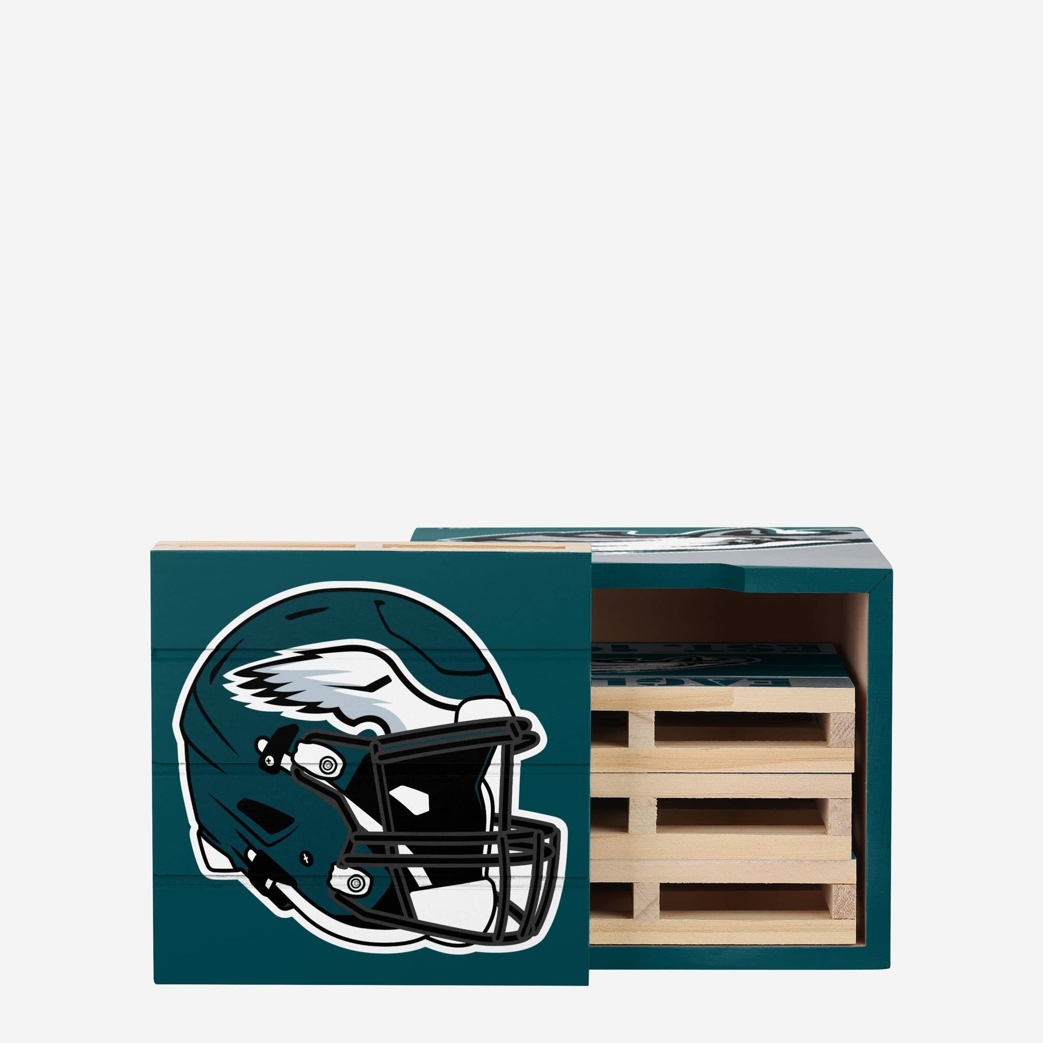 Philadelphia Eagles 4 Pack Pallet Coaster Set - Sports Gifts, Sports Memorabilia, Sports Collectibles, Fan Shop