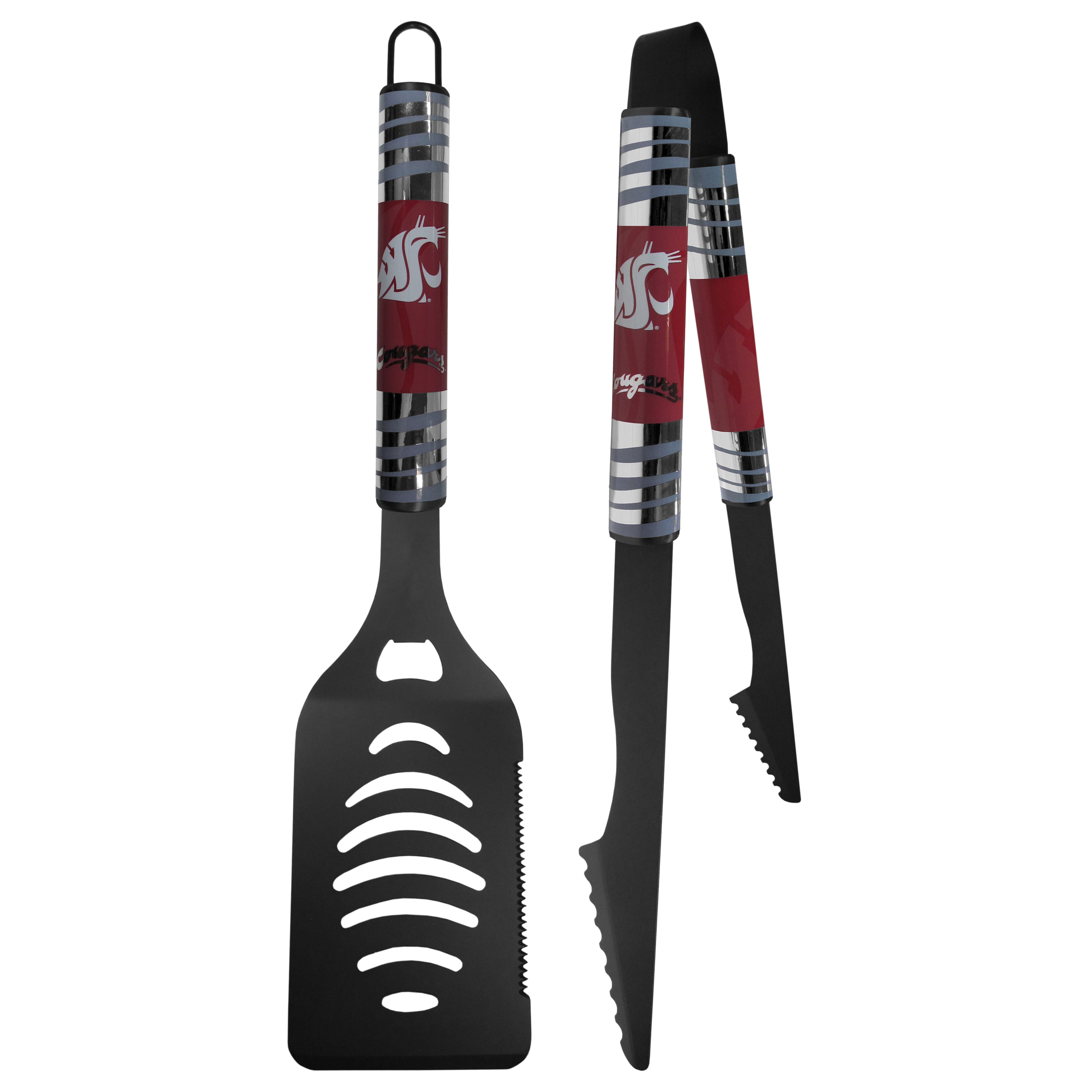 Washington St. Cougars 2 pc Black Tailgate BBQ Set