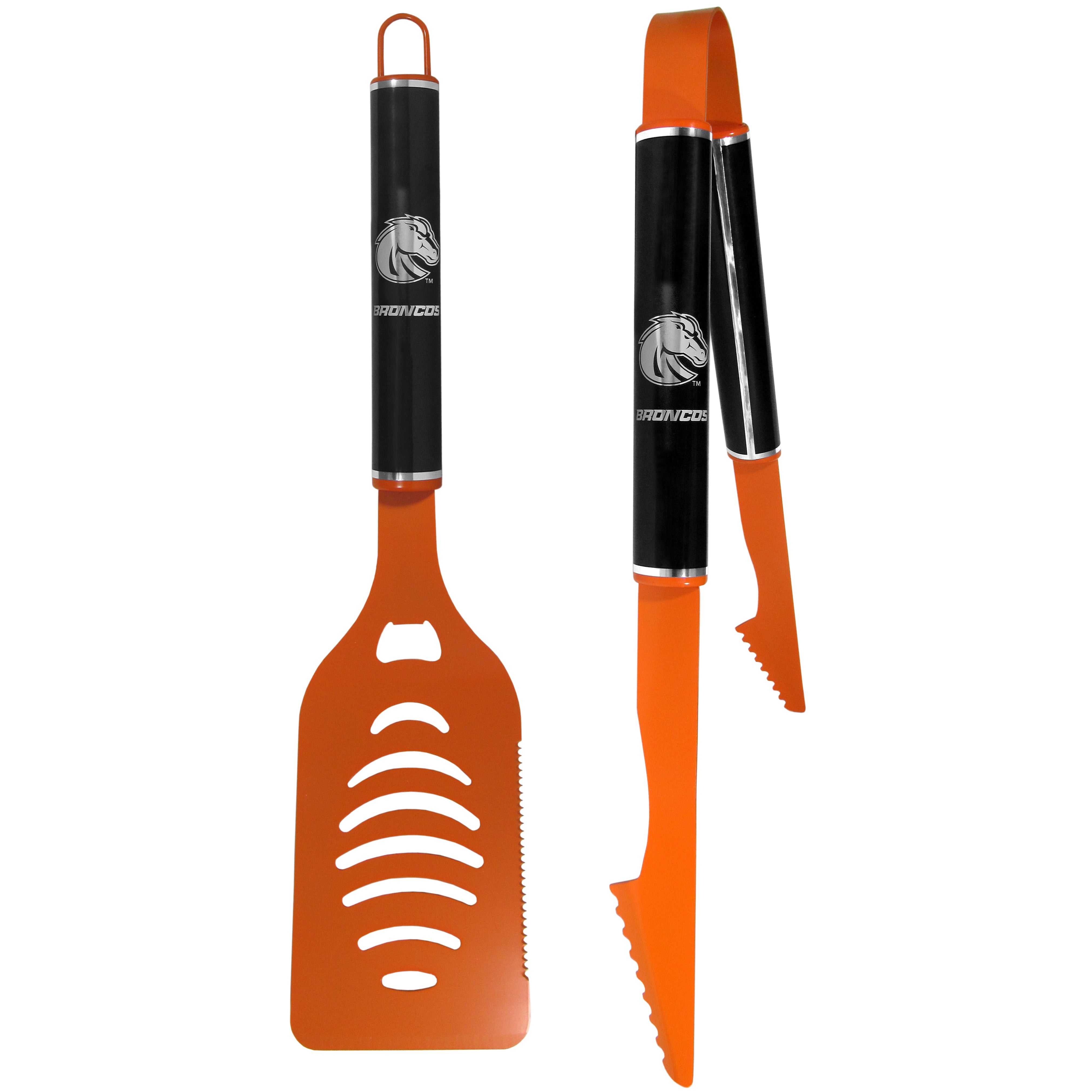 Boise St. Broncos 2 pc Color and Black Tailgate BBQ Set