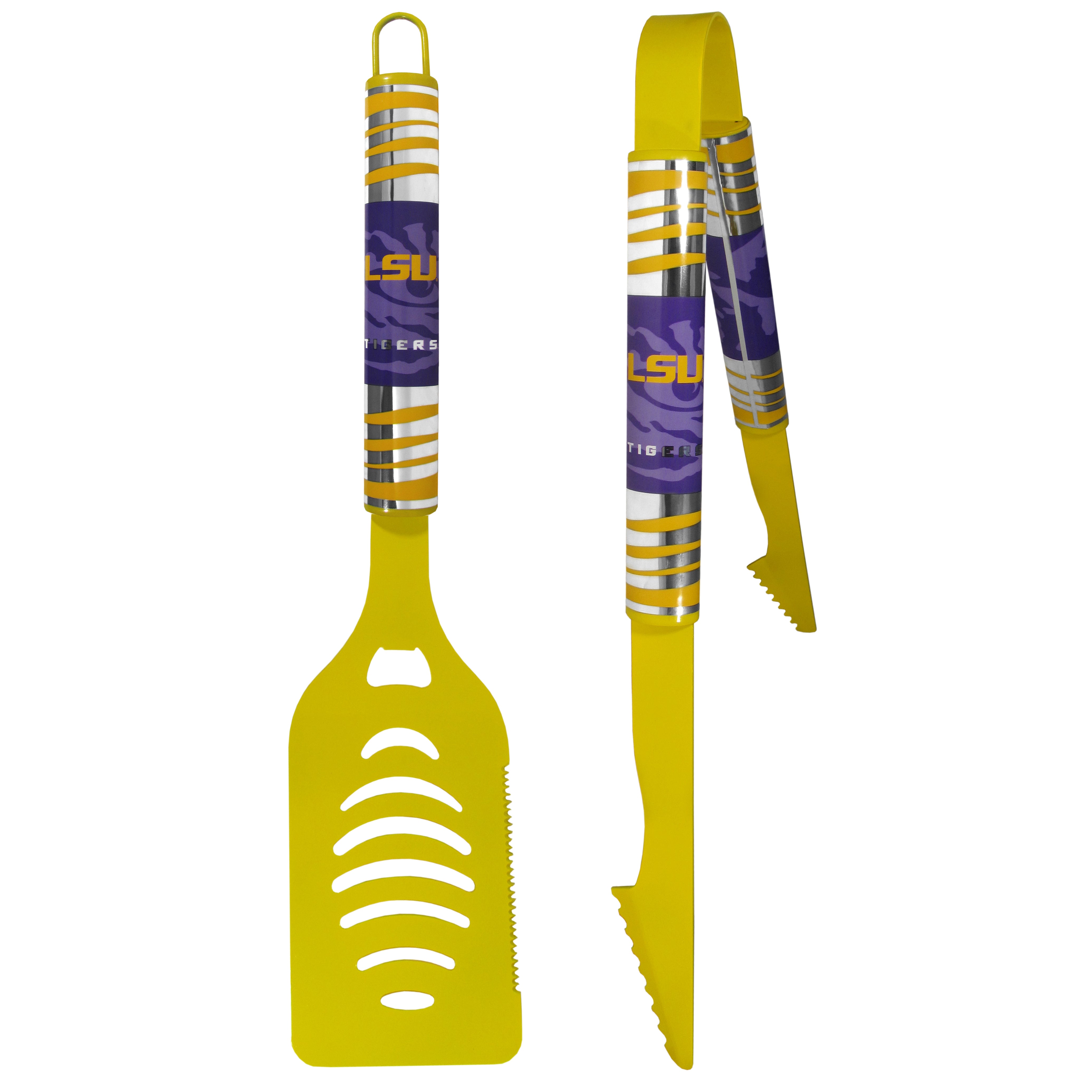LSU Tigers 2 pc Color Tailgate BBQ Set