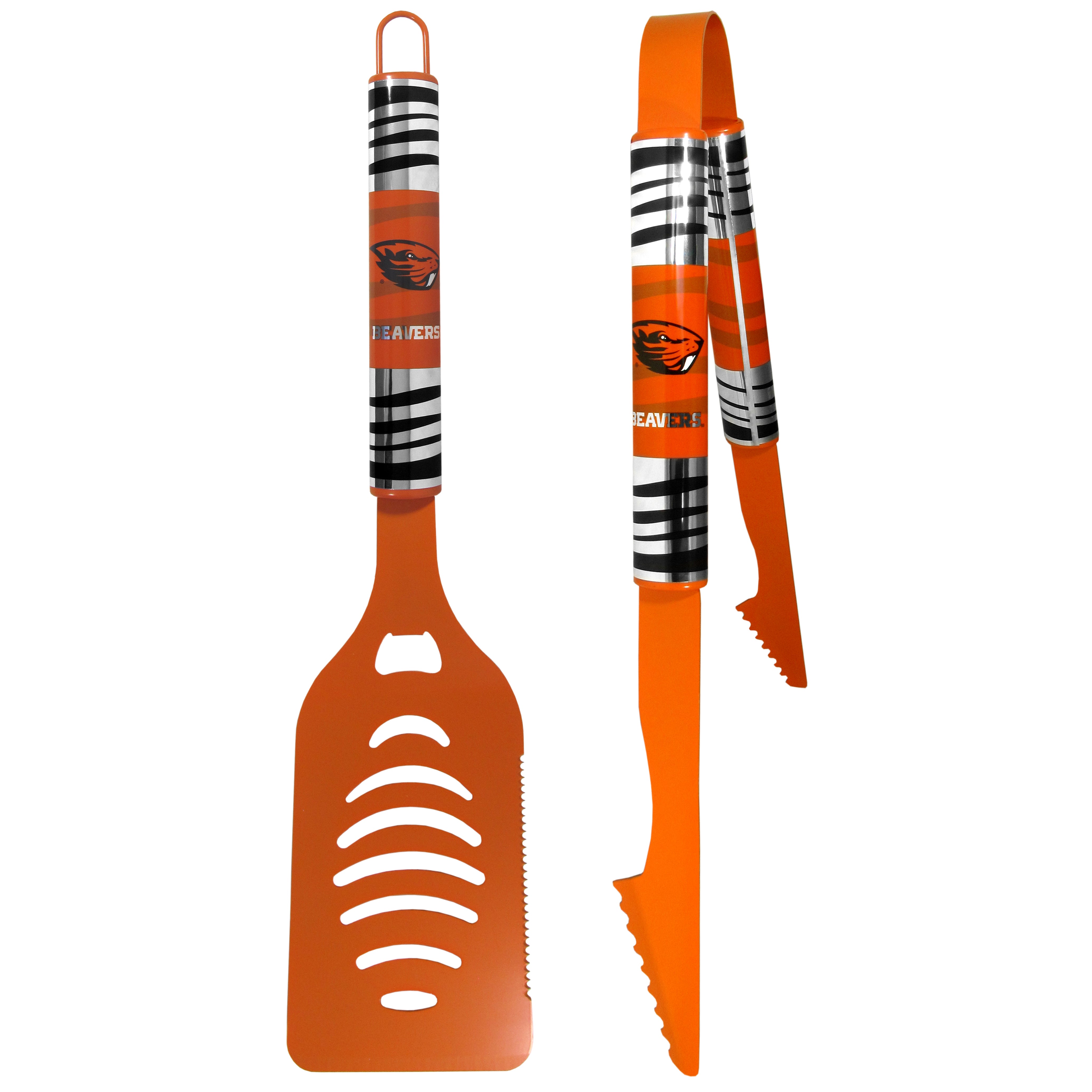 Oregon St. Beavers 2 pc Color Tailgate BBQ Set
