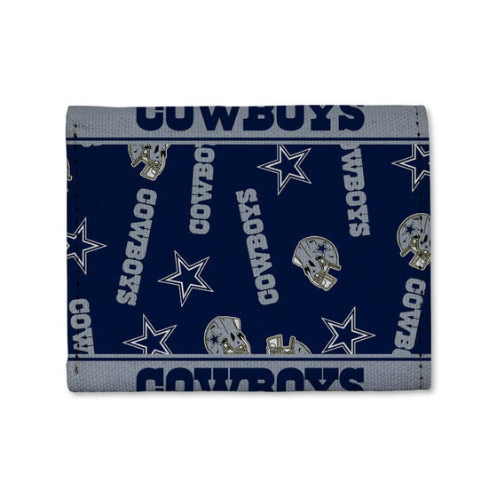 NFL Football Dallas Cowboys  Canvas Trifold Wallet - Great Accessory