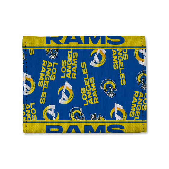 NFL Football Los Angeles Rams  Canvas Trifold Wallet - Great Accessory