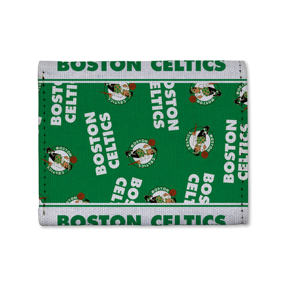 NBA Basketball Boston Celtics  Canvas Trifold Wallet - Great Accessory