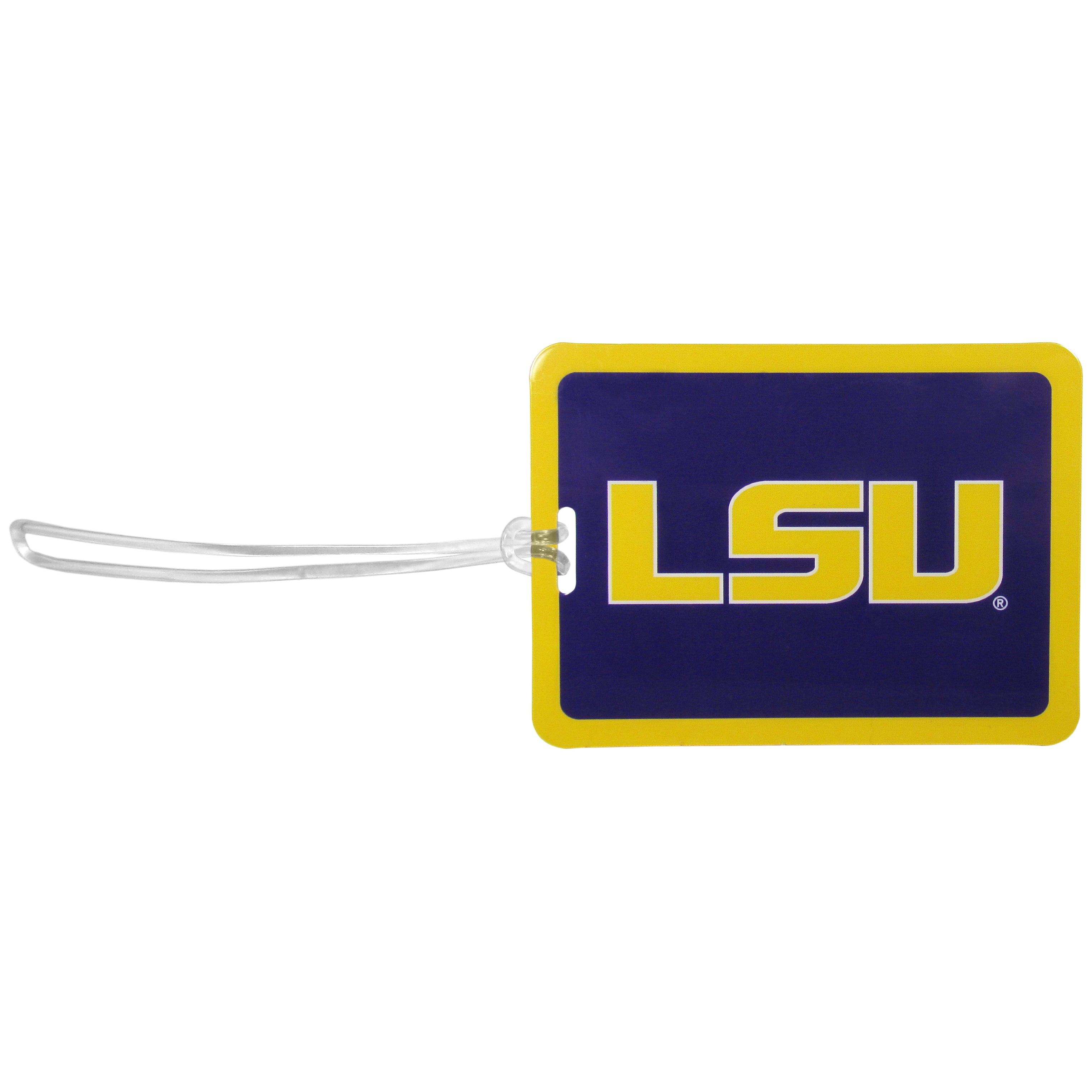 LSU Tigers Vinyl Luggage Tag