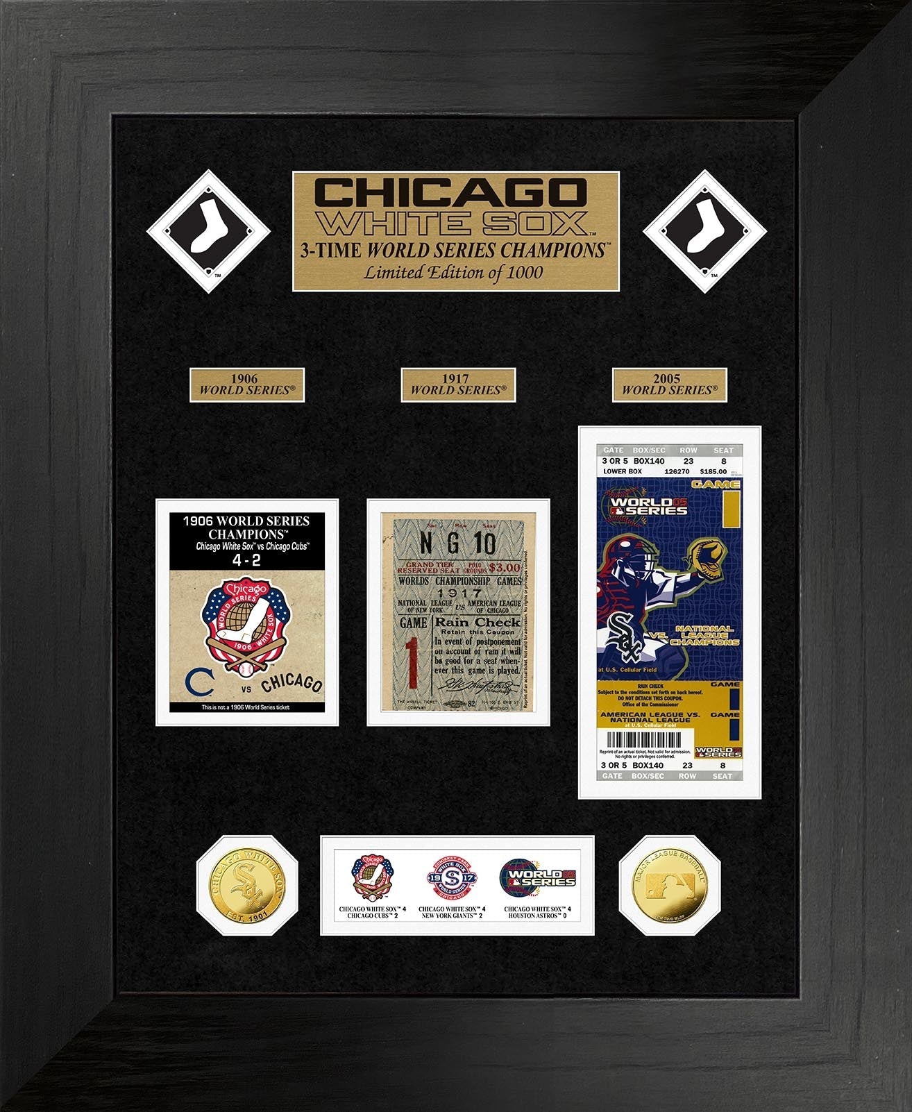 Chicago White Sox World Series Deluxe Gold Coin & Ticket Collection - Sports Collectibles, Sports Memorabilia, Sports Fan Shop, Sports Gifts