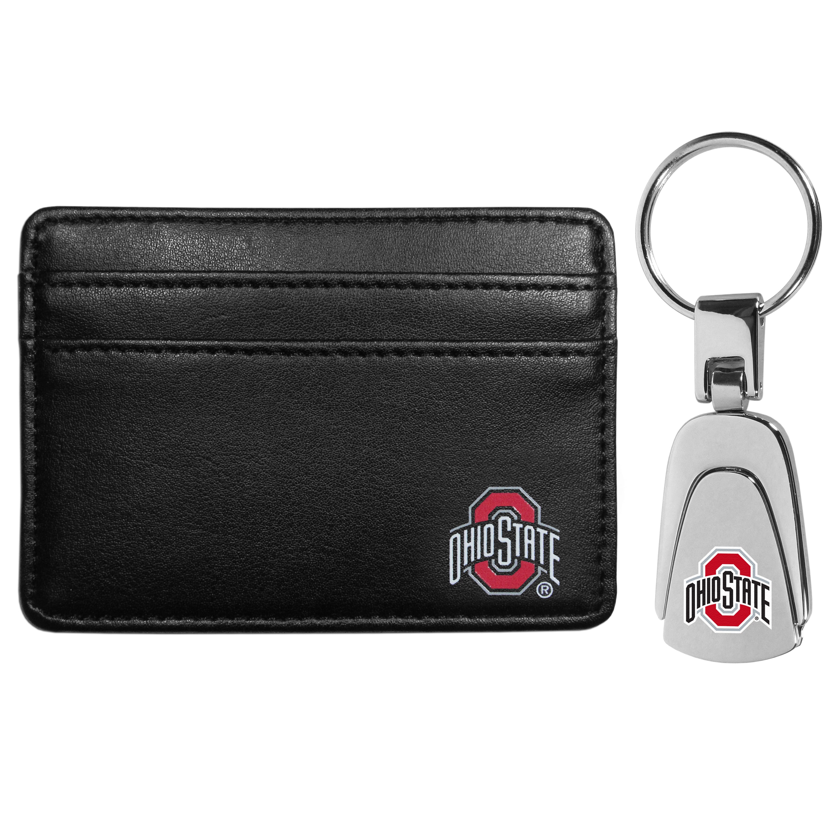 Ohio St. Buckeyes Weekend Wallet & Steel Key Chain