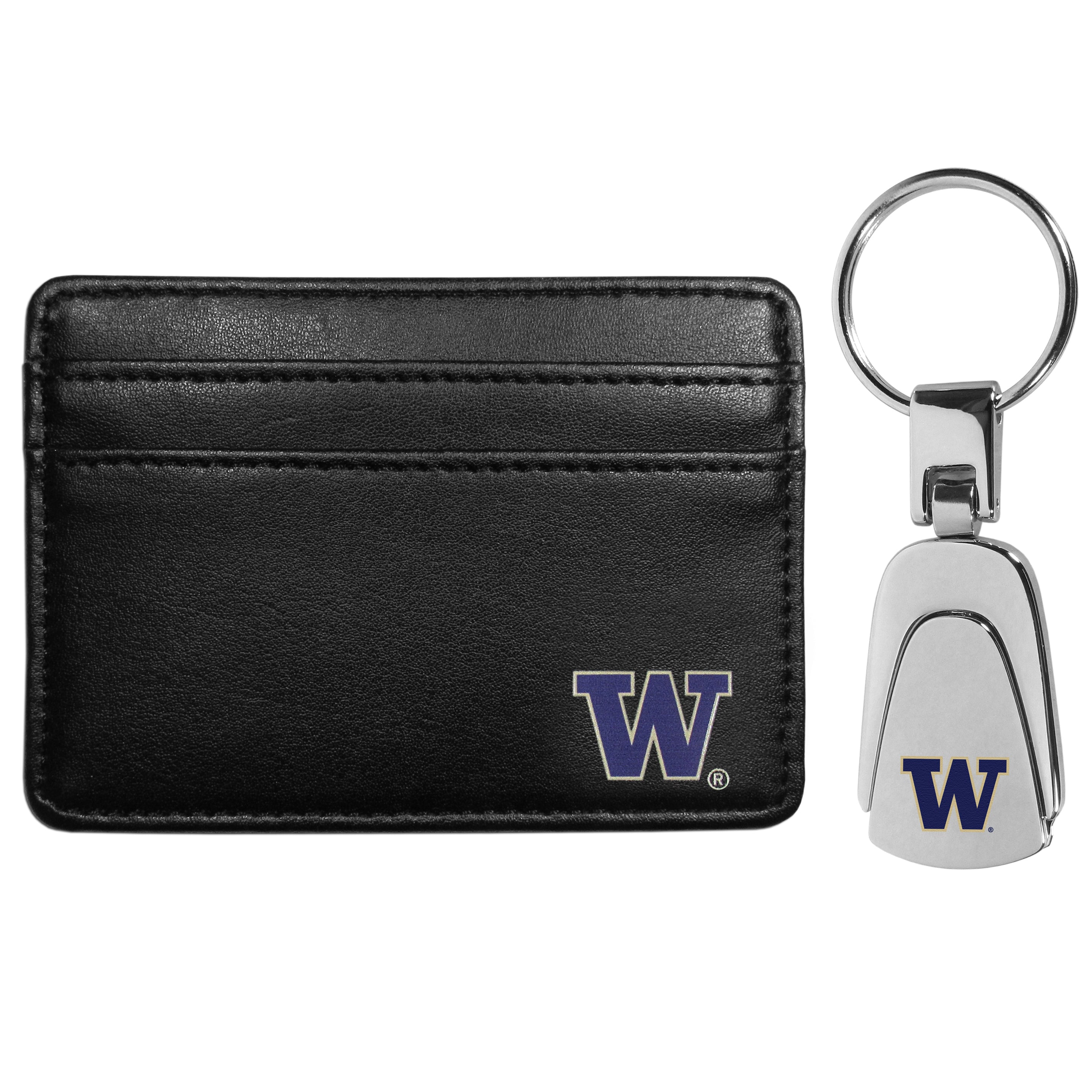 Washington Huskies Weekend Wallet & Steel Key Chain