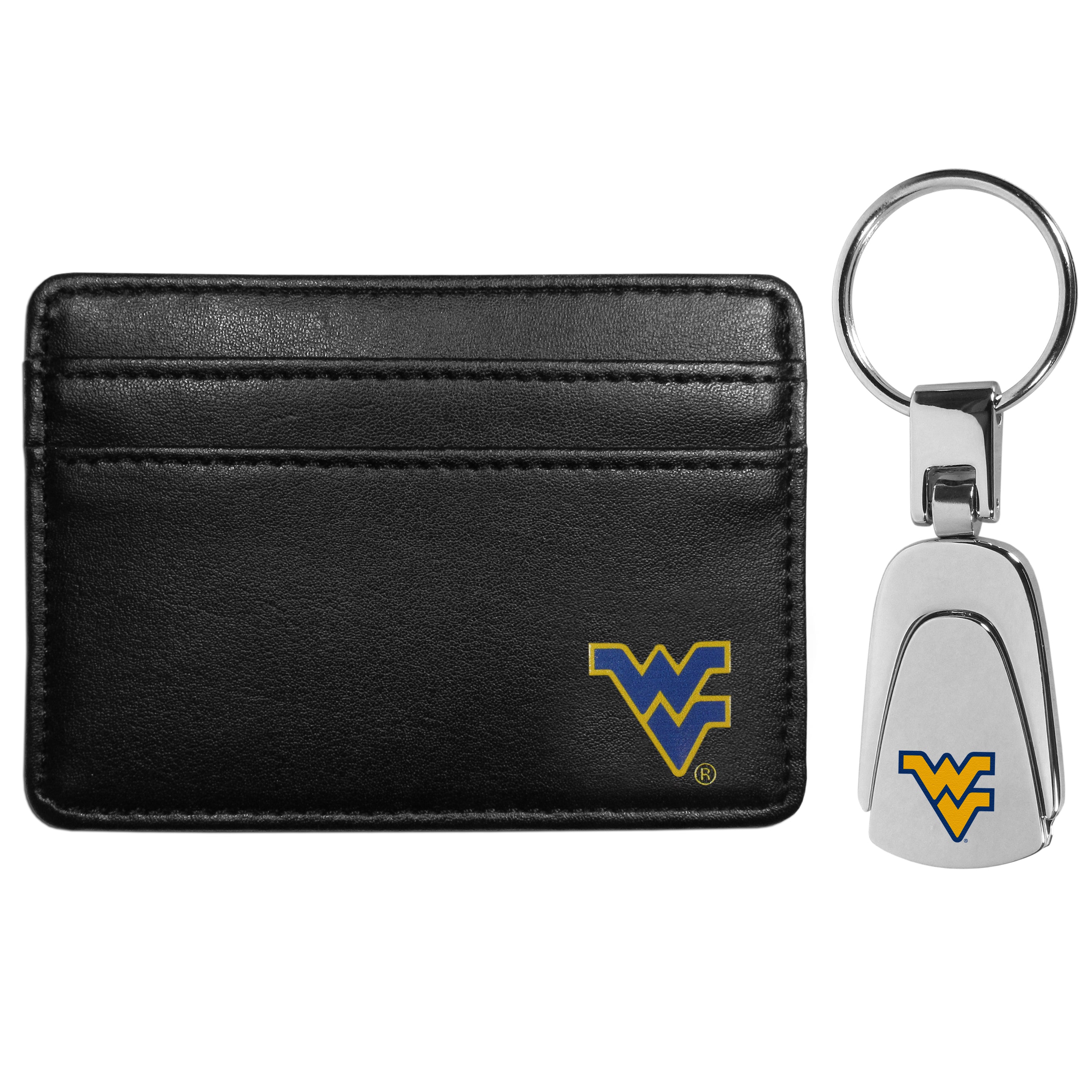 W. Virginia Mountaineers Weekend Wallet & Steel Key Chain
