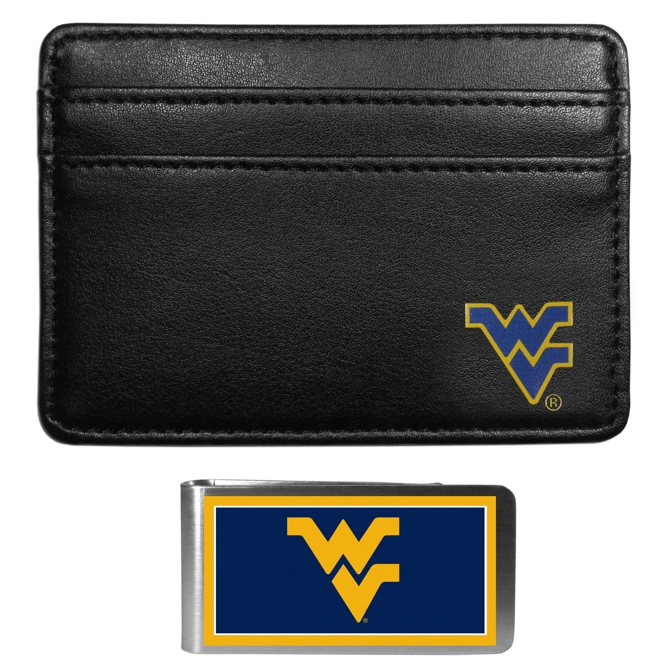 W. Virginia Mountaineers Weekend Wallet & Color Money Clip