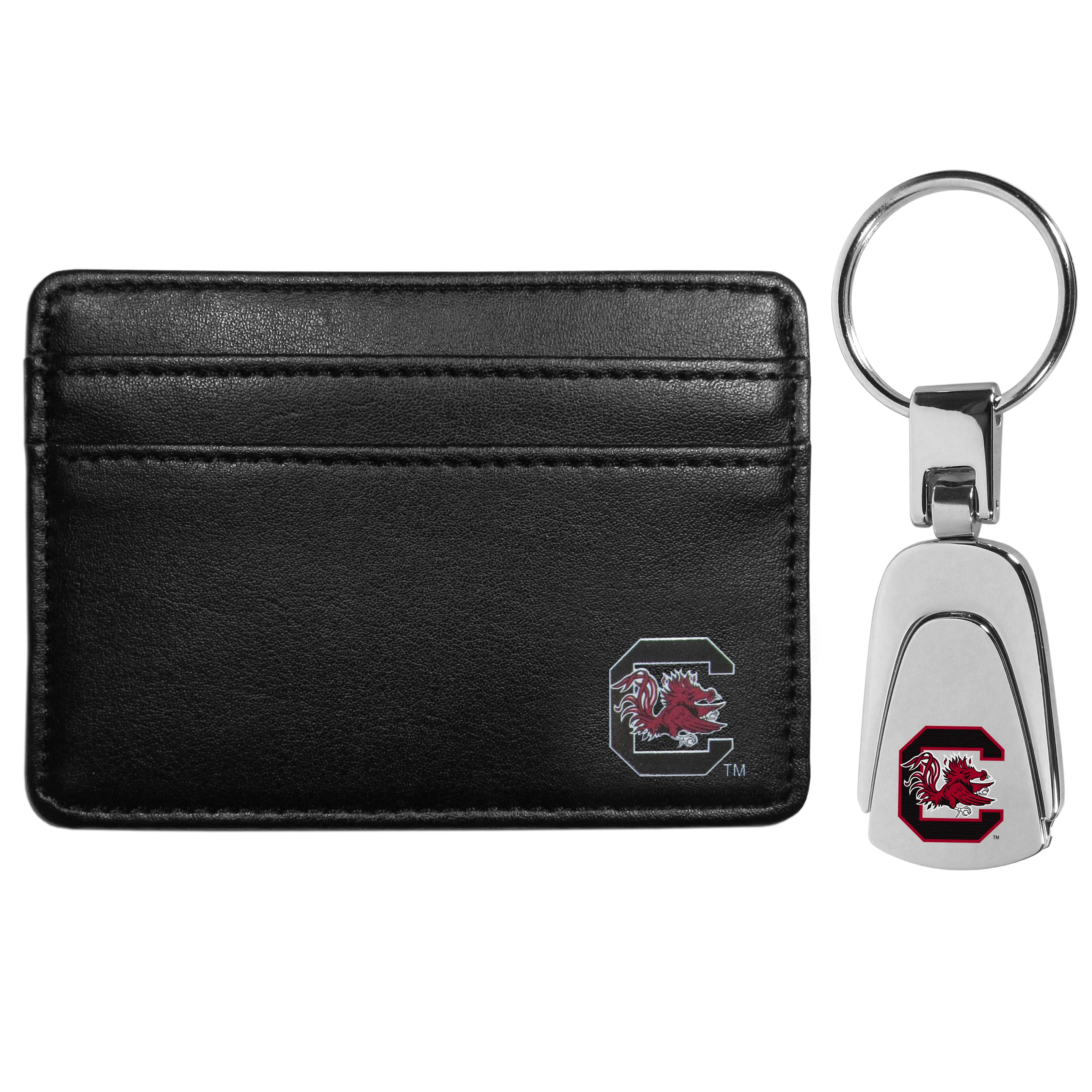 S. Carolina Gamecocks Weekend Wallet & Steel Key Chain