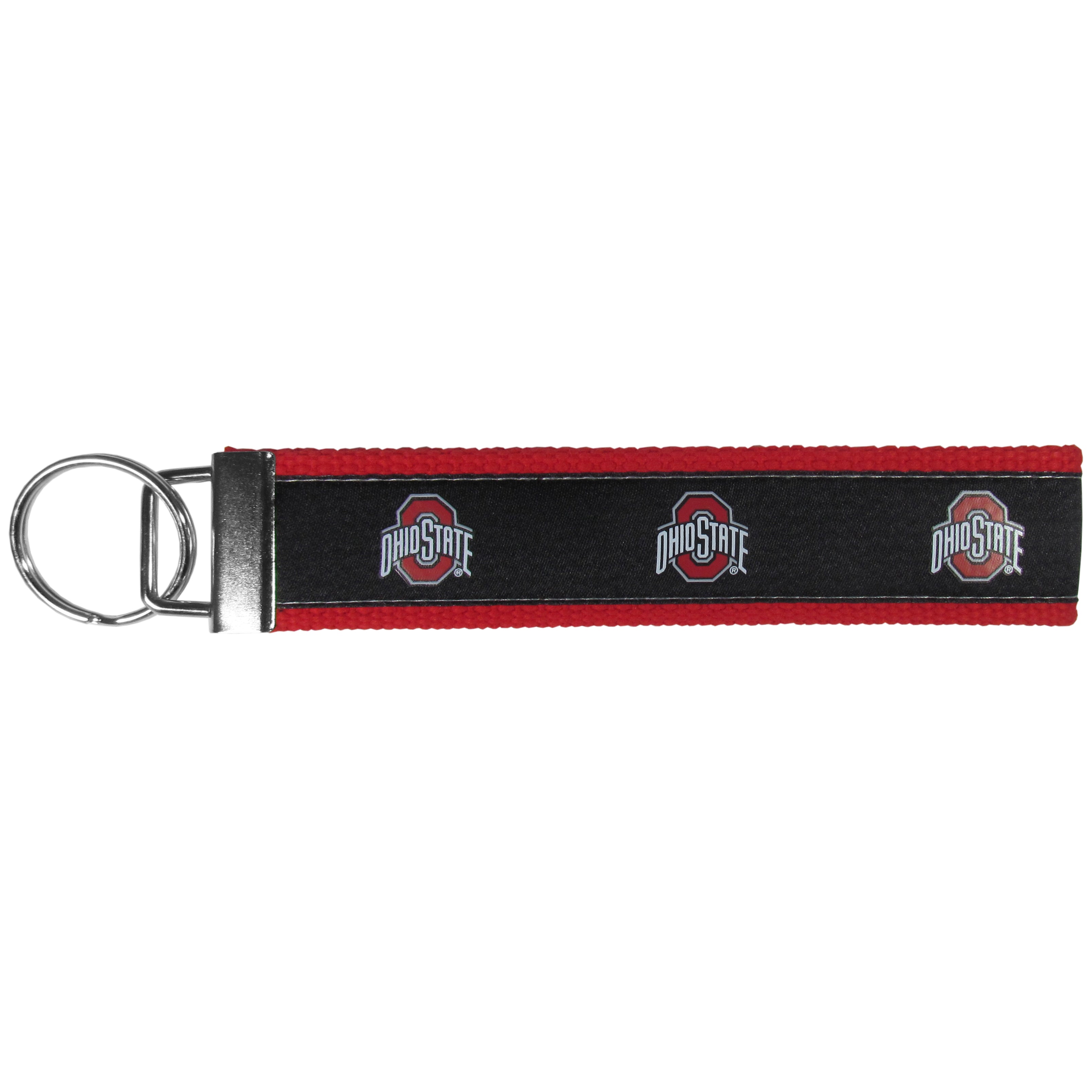 Ohio St. Buckeyes Woven Wristlet Key Chain