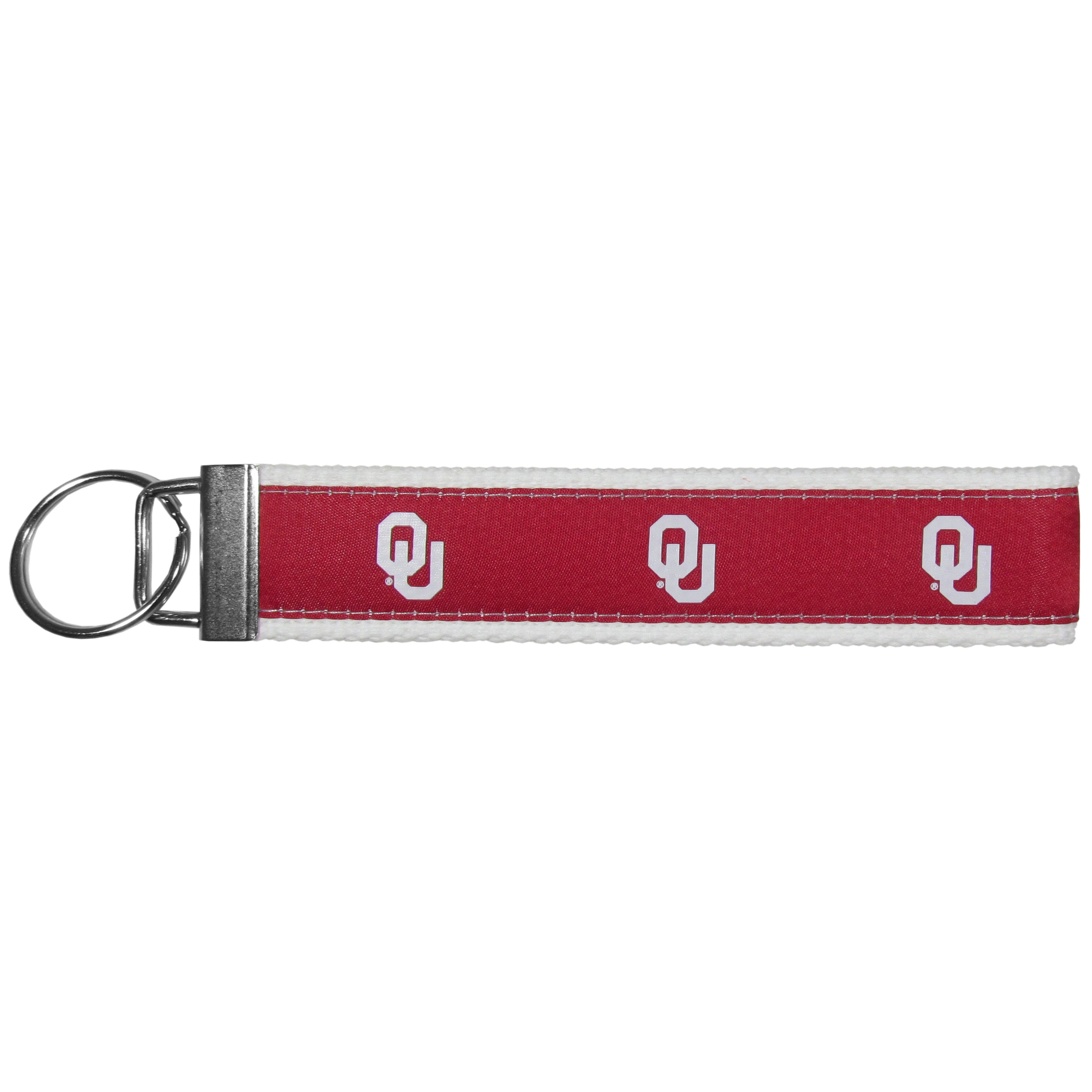 Oklahoma Sooners Woven Wristlet Key Chain