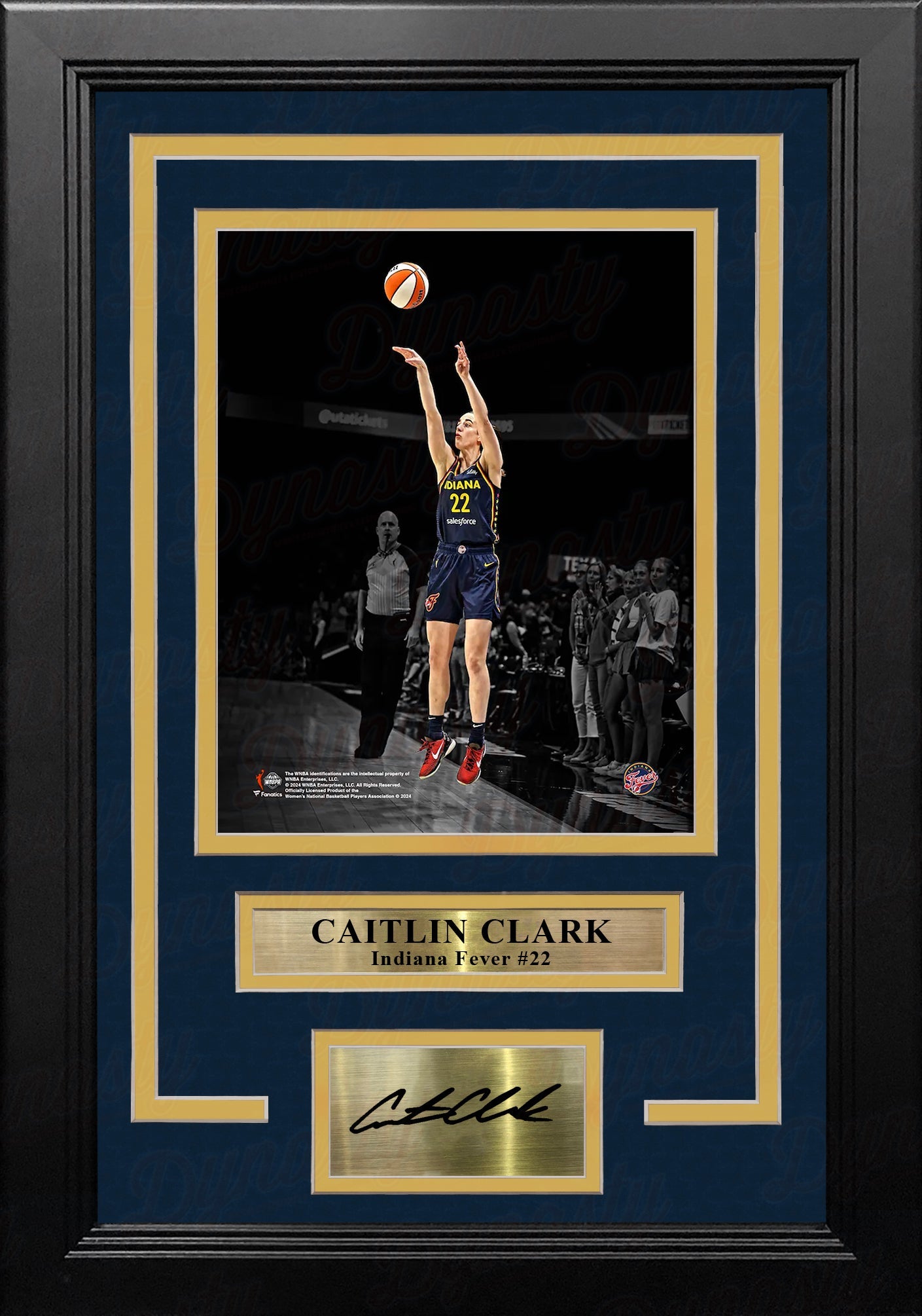 Caitlin Clark Shooting Action Indiana Fever 8x10 Framed WNBA Blackout Photo with Engraved Autograph - Sports Collectibles, Sports Memorabilia, Sports Fan Shop, Sports Gifts