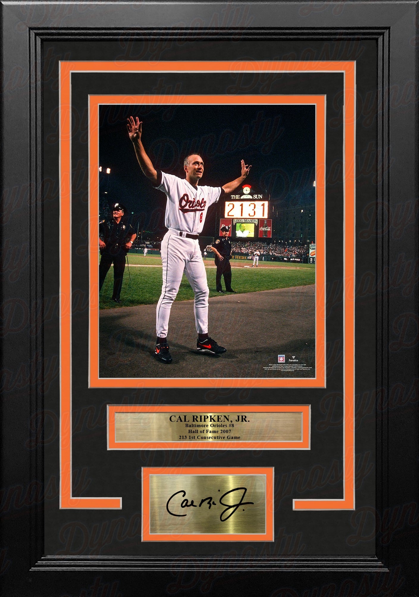 Cal Ripken, Jr. Baltimore Orioles 2131st Game 8" x 10" Framed Baseball Photo with Engraved Autograph - Sports Collectibles, Sports Memorabilia, Sports Fan Shop, Sports Gifts