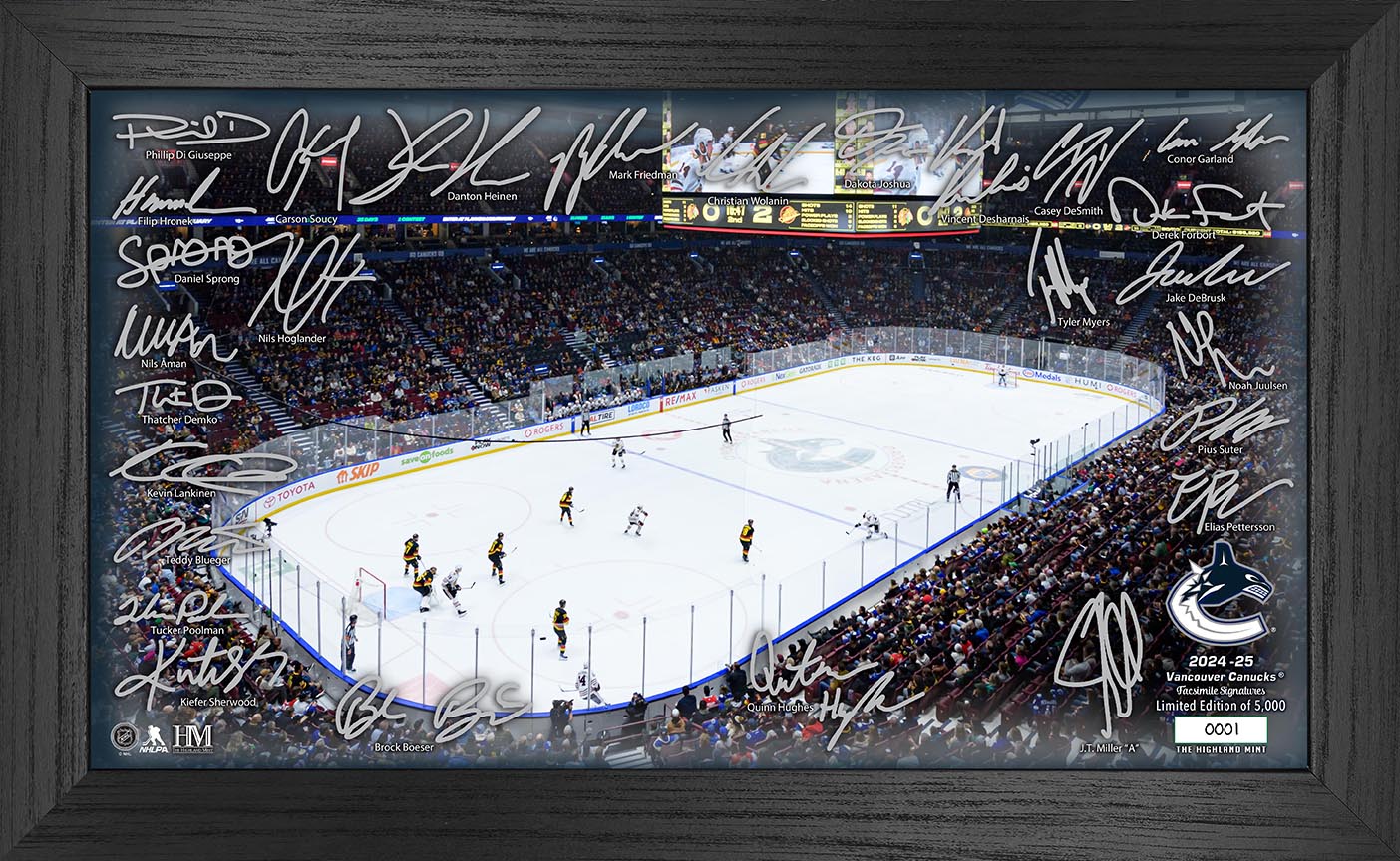 Vancouver Canucks 2024-25 Signature Rink - Sports Collectibles, Sports Memorabilia, Sports Fan Shop, Sports Gifts