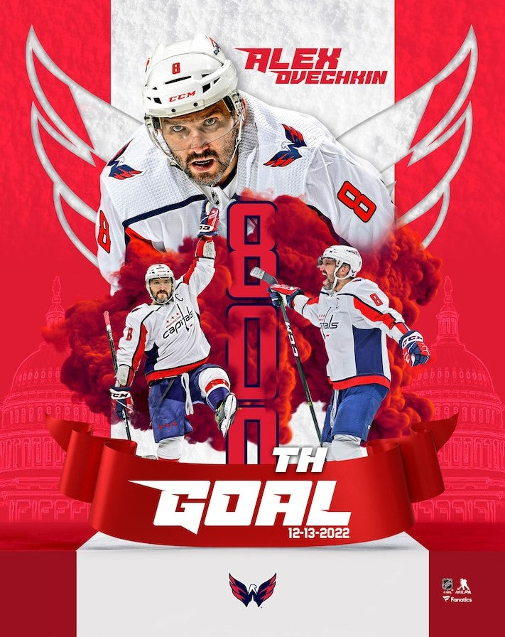 Alex Ovechkin Washington Capitals 800th Career Goal 8" x 10" Hockey Collage Photo - Sports Collectibles, Sports Memorabilia, Sports Fan Shop, Sports Gifts