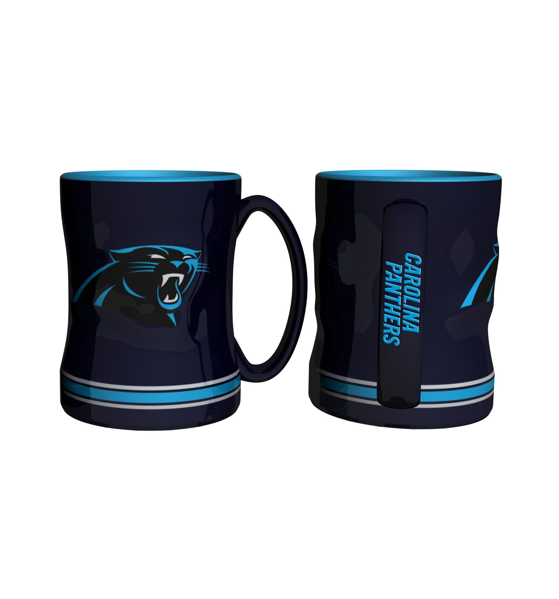 Carolina Panthers Logo Relief Coffee Mug - Sports Collectibles, Sports Memorabilia, Sports Fan Shop, Sports Gifts