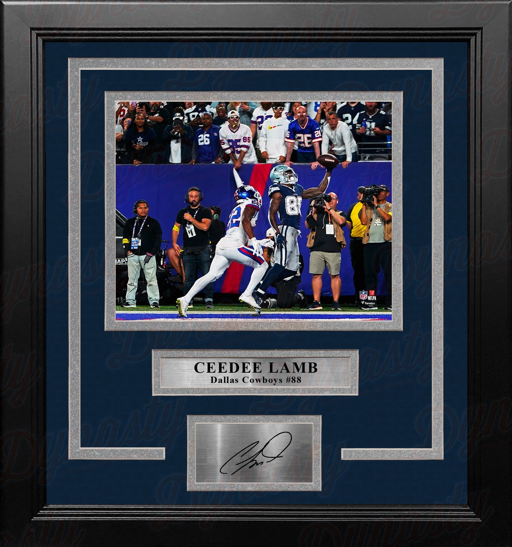 CeeDee Lamb One-Handed Touchdown Dallas Cowboys 8x10 Framed Football Photo with Engraved Autograph - Sports Collectibles, Sports Memorabilia, Sports Fan Shop, Sports Gifts