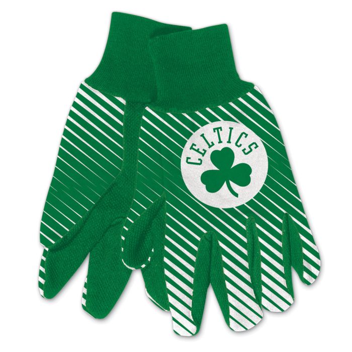 Boston Celtics Adult Two-Tone Gloves - Sports Collectibles, Sports Memorabilia, Sports Fan Shop, Sports Gifts