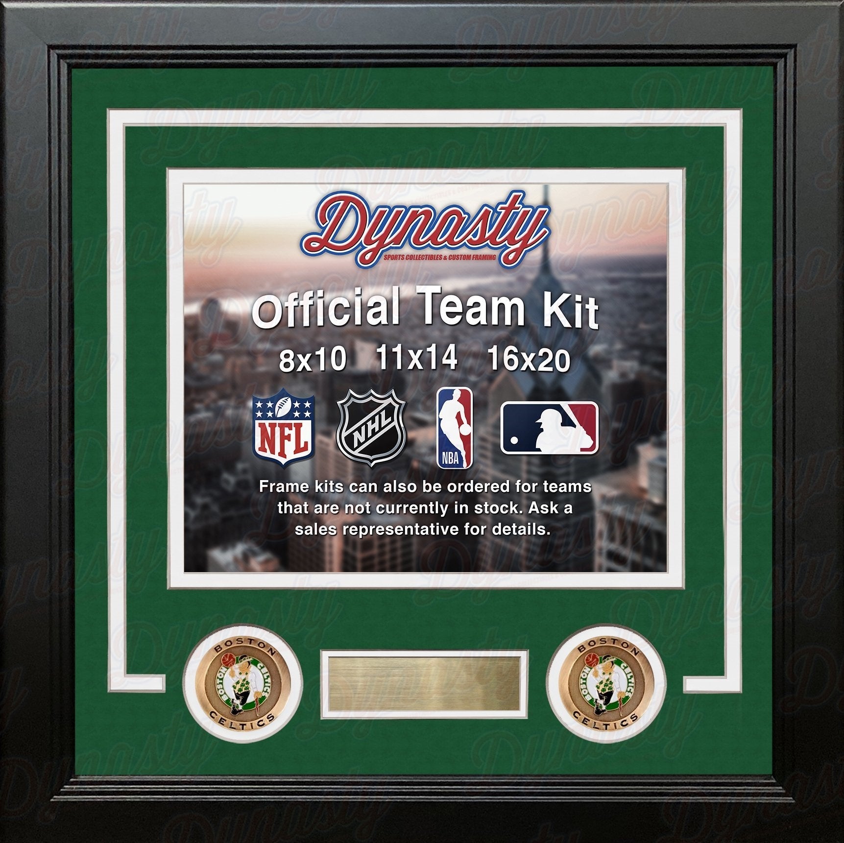 Boston Celtics Custom NBA Basketball 16x20 Picture Frame Kit (Multiple Colors) - Sports Collectibles, Sports Memorabilia, Sports Fan Shop, Sports Gifts