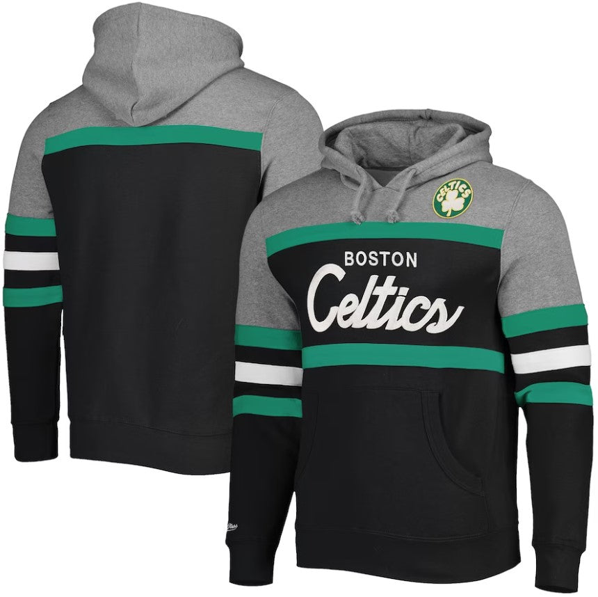 Boston Celtics Mitchell & Ness Head Coach Hoodie - Sports Collectibles, Sports Memorabilia, Sports Fan Shop, Sports Gifts