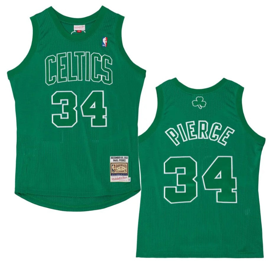 Paul Pierce Boston Celtics Mitchell & Ness Hardwood Classics 2012 Christmas Day Swingman Jersey, retro design, lightweight mesh.