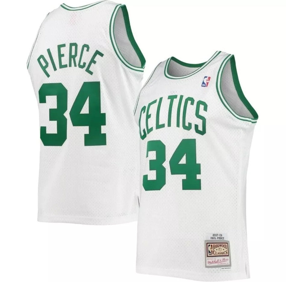 Paul Pierce Boston Celtics Mitchell & Ness White Hardwood Classics 2007-08 Swingman Jersey - Sports Collectibles, Sports Memorabilia, Sports Fan Shop, Sports Gifts