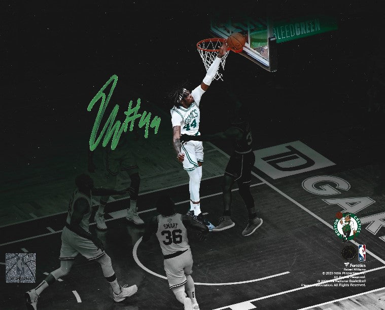Robert Williams III Blocks Steph Curry Boston Celtics Autographed Basketball Photo - Sports Collectibles, Sports Memorabilia, Sports Fan Shop, Sports Gifts