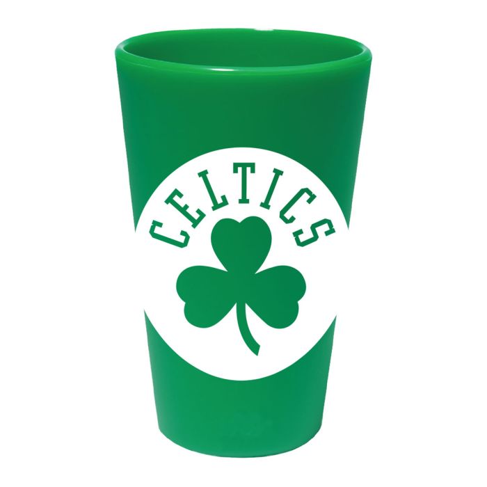 Boston Celtics 16 oz Team Color Silicone Pint Glass - Sports Collectibles, Sports Memorabilia, Sports Fan Shop, Sports Gifts