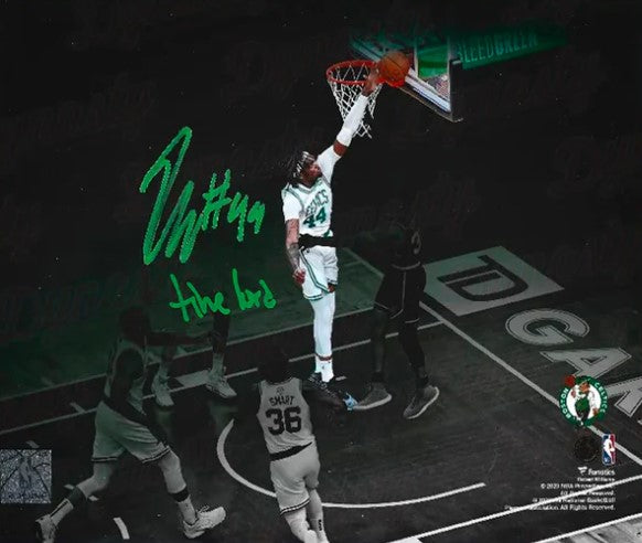 Robert Williams III Blocks Steph Curry Boston Celtics Autographed Basketball Photo - Sports Collectibles, Sports Memorabilia, Sports Fan Shop, Sports Gifts