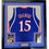 Framed Autographed/Signed Mario Chalmers 35x39 Kansas Blue College Basketball Jersey JSA COA