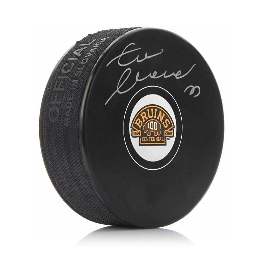 Zdeno Chara Boston Bruins Autographed 100th Anniversary Hockey Puck - Sports Gifts, Sports Memorabilia, Sports Collectibles, Fan Shop