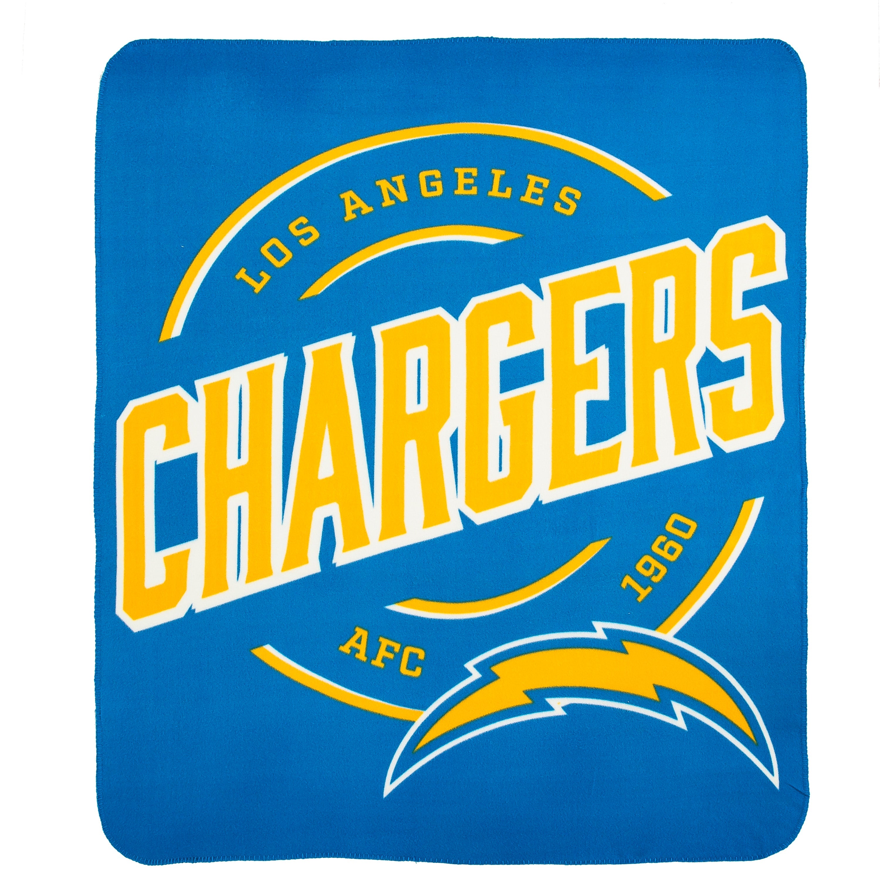 Los Angeles Chargers 50" x 60" Campaign Fleece Blanket - Sports Collectibles, Sports Memorabilia, Sports Fan Shop, Sports Gifts
