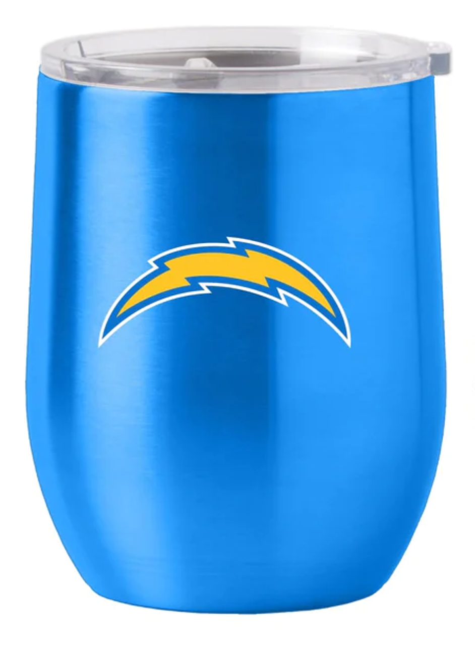Los Angeles Chargers Travel Tumbler 16oz Stainless Steel Curved - Sports Collectibles, Sports Memorabilia, Sports Fan Shop, Sports Gifts