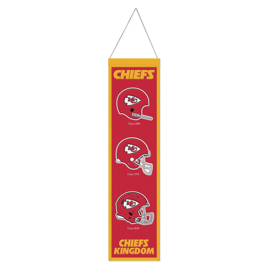 Kansas City Chiefs 8" x 32" Wool Banner - Sports Collectibles, Sports Memorabilia, Sports Fan Shop, Sports Gifts