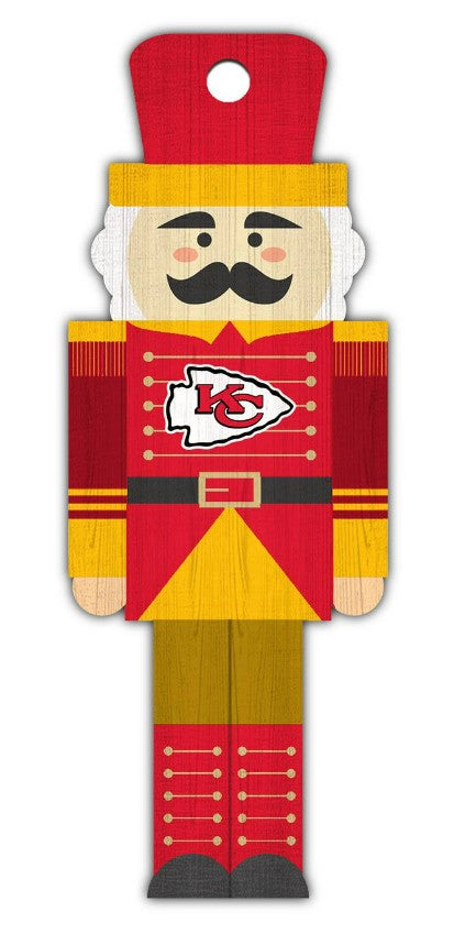 Kansas City Chiefs Wood Nutcracker Ornament - Sports Collectibles, Sports Memorabilia, Sports Fan Shop, Sports Gifts