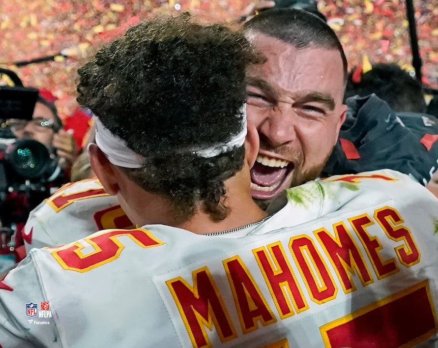 Patrick Mahomes & Travis Kelce Super Bowl LVII Champions Kansas City Chiefs 8" x 10" Football Photo - Sports Collectibles, Sports Memorabilia, Sports Fan Shop, Sports Gifts