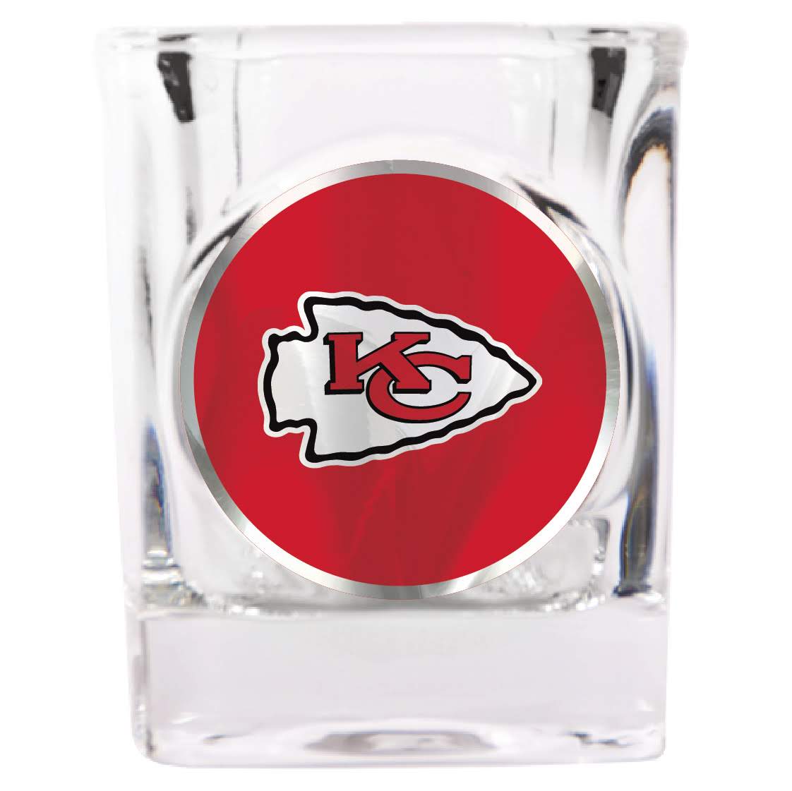 Kansas City Chiefs Square Shot Glass - Sports Collectibles, Sports Memorabilia, Sports Fan Shop, Sports Gifts