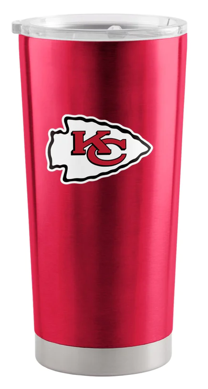 Kansas City Chiefs Travel Tumbler 20oz Stainless Steel - Sports Collectibles, Sports Memorabilia, Sports Fan Shop, Sports Gifts